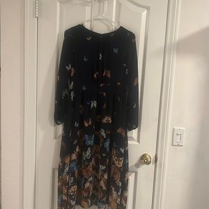navy butterfly dress